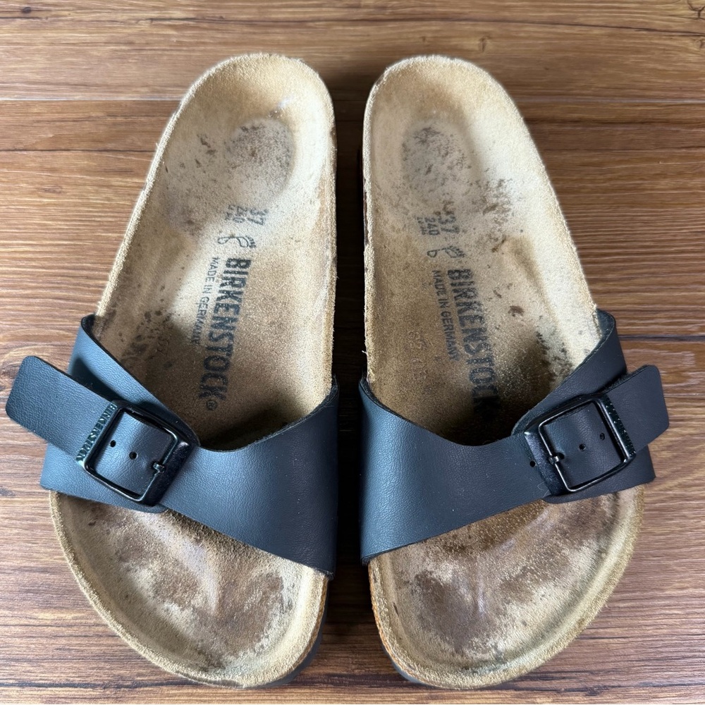 Birkenstock Madrid Black Slides Sandals Women’s Size 6 (37) Shoes